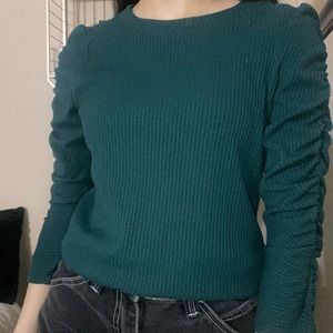 Real long sleeve shirt with ruffles